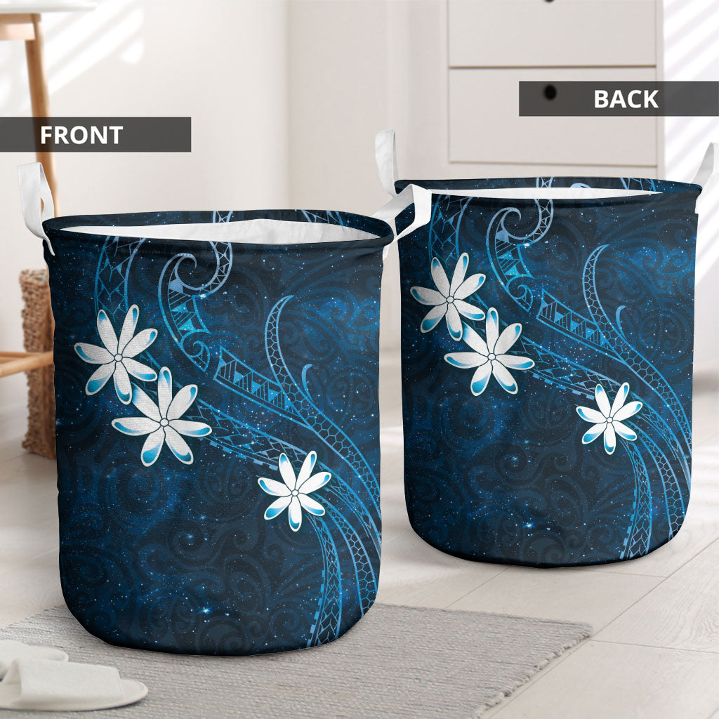 Tahiti Matarii Laundry Basket Tahitian Spring Blue Galaxy LT05 - Polynesian Pride