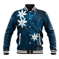 Tahiti Matarii Baseball Jacket Tahitian Spring Blue Galaxy LT05 Unisex Blue - Polynesian Pride