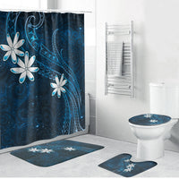 Tahiti Matarii Bathroom Set Tahitian Spring Blue Galaxy LT05 Bathroom Set (4 pcs) Blue - Polynesian Pride