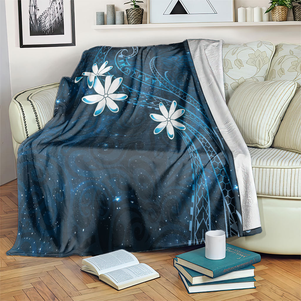 Tahiti Matarii Blanket Tahitian Spring Blue Galaxy LT05 Blue - Polynesian Pride