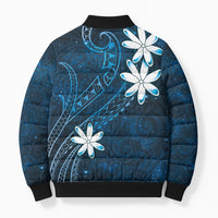 Tahiti Matarii Bomber Puffer Jacket Tahitian Spring Blue Galaxy LT05 - Polynesian Pride