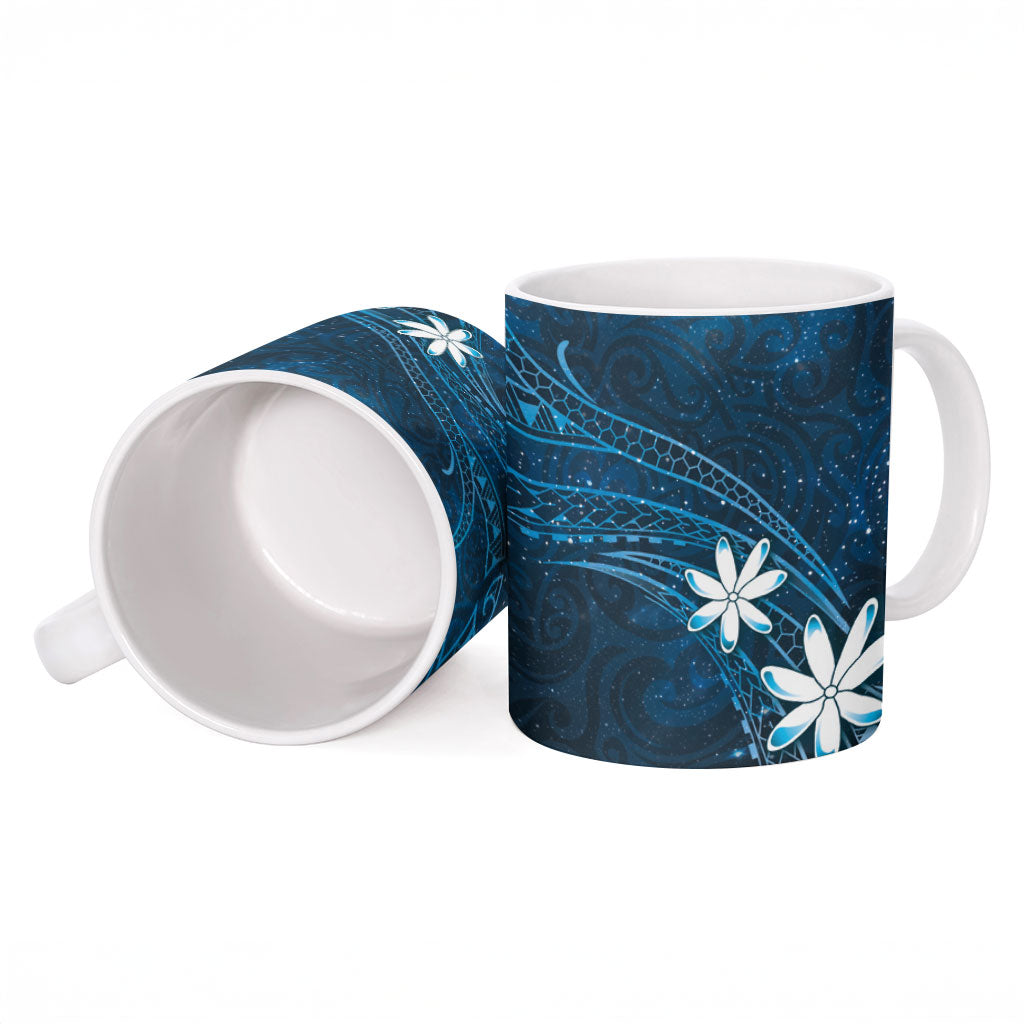 Tahiti Matarii Ceramic Mug Tahitian Spring Blue Galaxy LT05 - Polynesian Pride