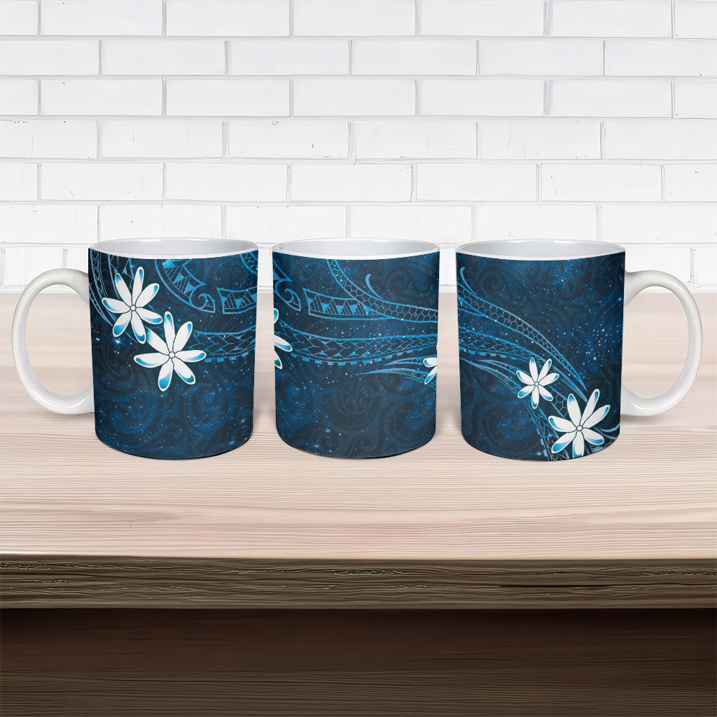 Tahiti Matarii Ceramic Mug Tahitian Spring Blue Galaxy LT05 - Polynesian Pride