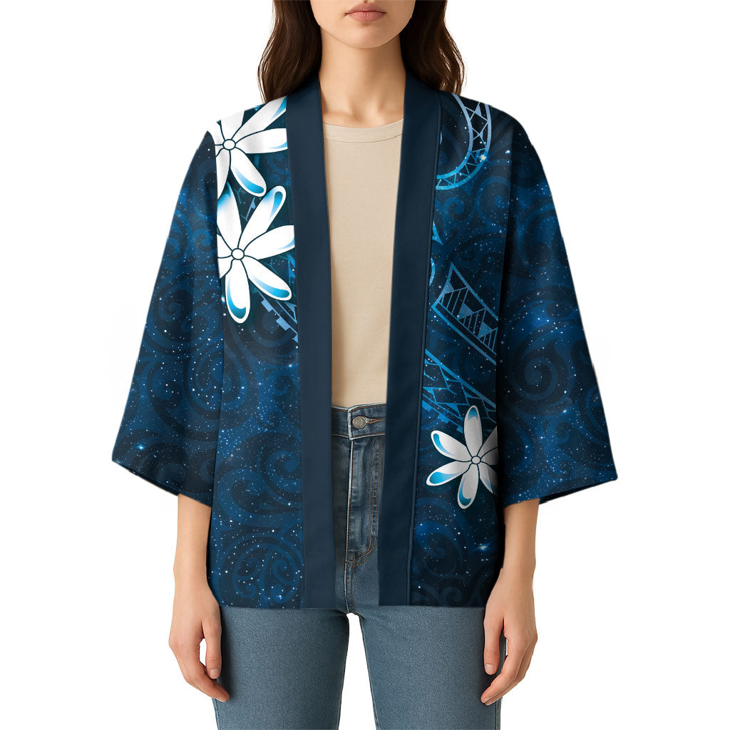 Tahiti Matarii Kimono Tahitian Spring Blue Galaxy LT05 - Polynesian Pride