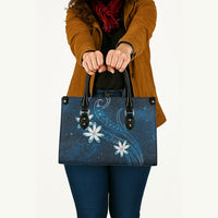 Tahiti Matarii Leather Bag Tahitian Spring Blue Galaxy LT05 - Polynesian Pride