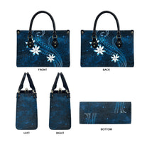 Tahiti Matarii Leather Bag Tahitian Spring Blue Galaxy LT05 - Polynesian Pride