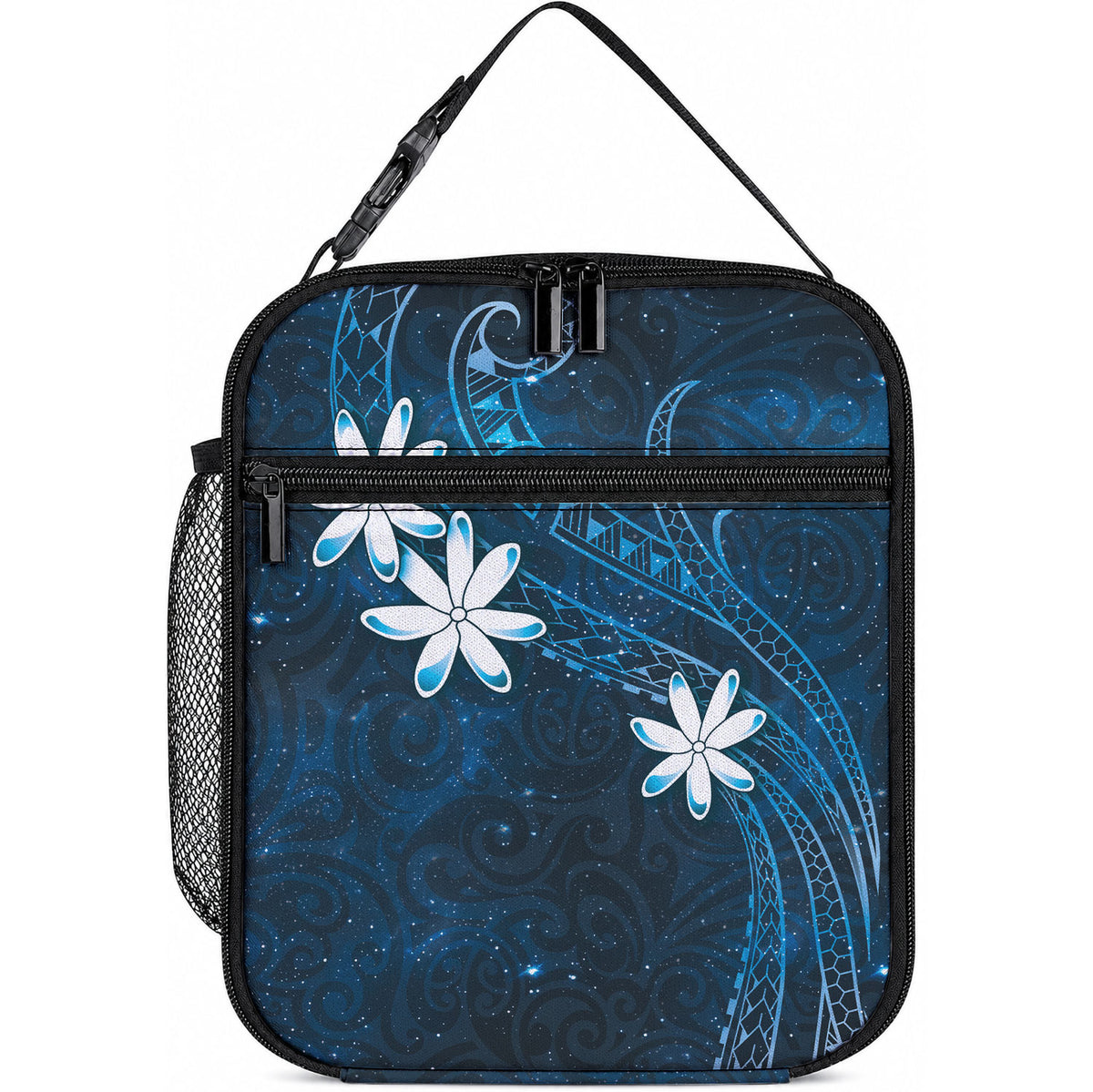 Tahiti Matarii Lunch Bag Tahitian Spring Blue Galaxy LT05 10.2 × 8.3 × 4.3 inch Blue - Polynesian Pride