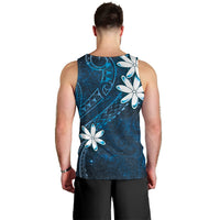 Tahiti Matarii Men Tank Top Tahitian Spring Blue Galaxy LT05 - Polynesian Pride