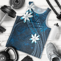Tahiti Matarii Men Tank Top Tahitian Spring Blue Galaxy LT05 - Polynesian Pride
