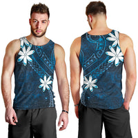 Tahiti Matarii Men Tank Top Tahitian Spring Blue Galaxy LT05 - Polynesian Pride