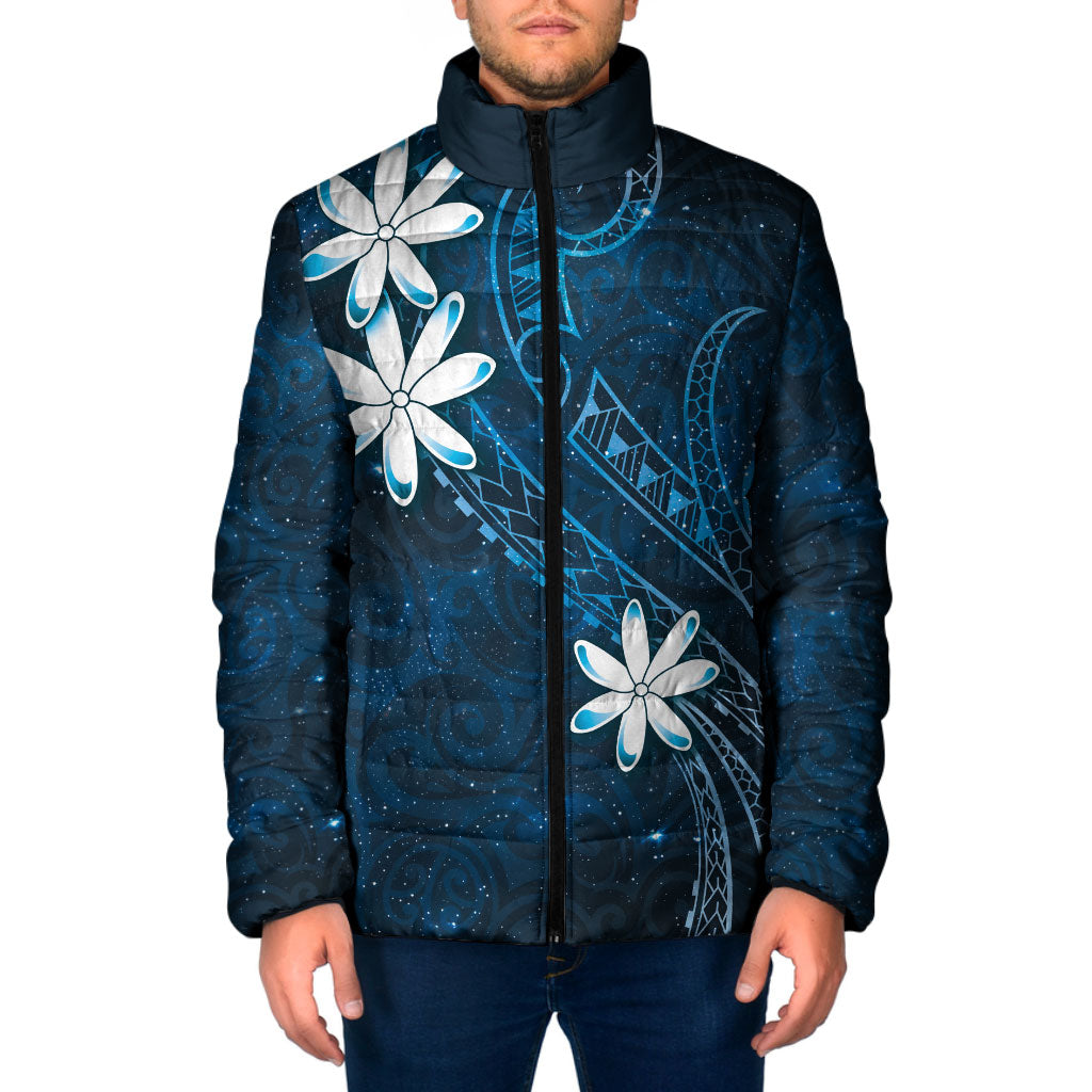 Tahiti Matarii Padded Jacket Tahitian Spring Blue Galaxy LT05 Men Blue - Polynesian Pride
