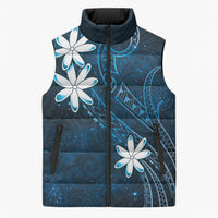 Tahiti Matarii Sleeveless Puffer Jacket Tahitian Spring Blue Galaxy LT05 Unisex Blue - Polynesian Pride