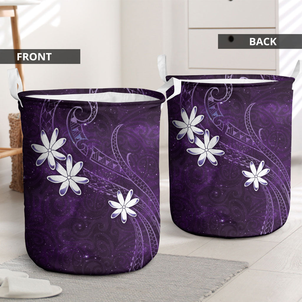 Tahiti Matarii Laundry Basket Tahitian Spring Purple Galaxy LT05 - Polynesian Pride