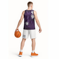 Tahiti Matarii Basketball Jersey Tahitian Spring Purple Galaxy LT05 - Polynesian Pride