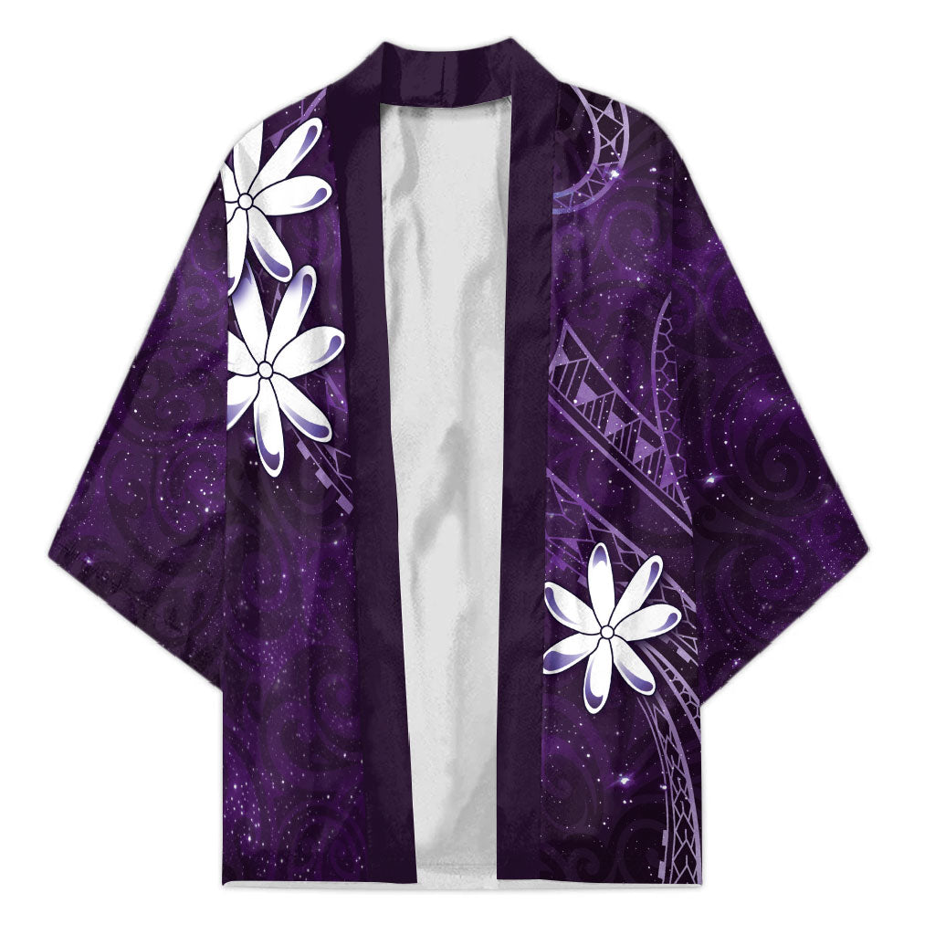 Tahiti Matarii Kimono Tahitian Spring Purple Galaxy LT05 Unisex Purple - Polynesian Pride