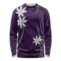 Tahiti Matarii Long Sleeve Shirt Tahitian Spring Purple Galaxy LT05 Unisex Purple - Polynesian Pride