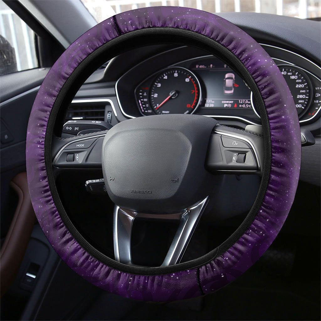 Tahiti Matarii Steering Wheel Cover Tahitian Spring Purple Galaxy LT05 - Polynesian Pride