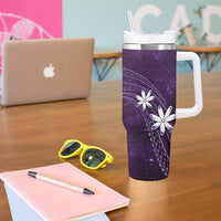 Tahiti Matarii Tumbler With Handle Tahitian Spring Purple Galaxy LT05 - Polynesian Pride