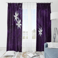 Tahiti Matarii Window Curtain Tahitian Spring Purple Galaxy LT05 - Polynesian Pride
