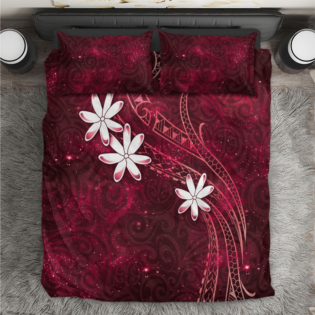 Tahiti Matarii Bedding Set Tahitian Spring Red Galaxy LT05 Red - Polynesian Pride