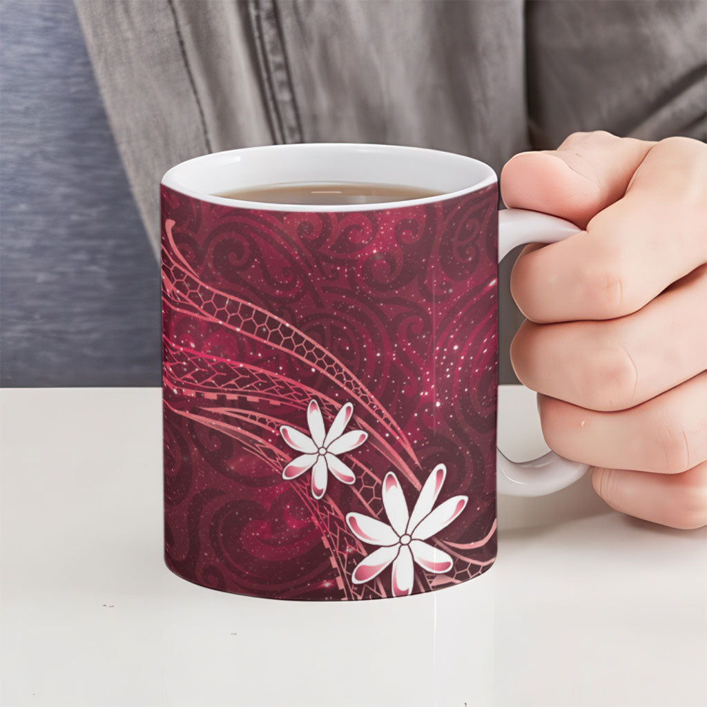 Tahiti Matarii Ceramic Mug Tahitian Spring Red Galaxy LT05 - Polynesian Pride