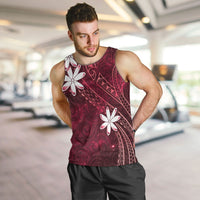 Tahiti Matarii Men Tank Top Tahitian Spring Red Galaxy LT05 Red - Polynesian Pride