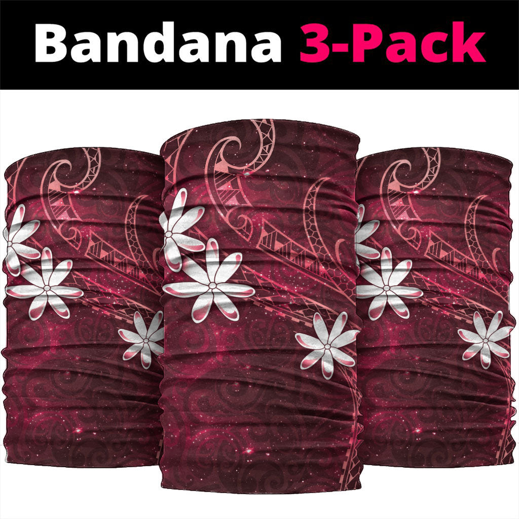 Tahiti Matarii Neck Gaiter Tahitian Spring Red Galaxy LT05 package One Size: 25*50cm Red - Polynesian Pride