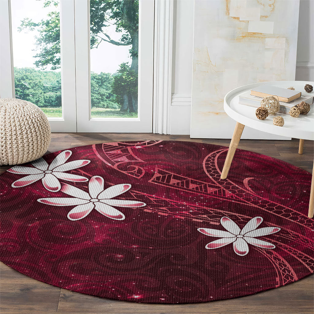 Tahiti Matarii Round Carpet Tahitian Spring Red Galaxy LT05 - Polynesian Pride