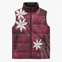 Tahiti Matarii Sleeveless Puffer Jacket Tahitian Spring Red Galaxy LT05 Unisex Red - Polynesian Pride