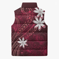 Tahiti Matarii Sleeveless Puffer Jacket Tahitian Spring Red Galaxy LT05 - Polynesian Pride