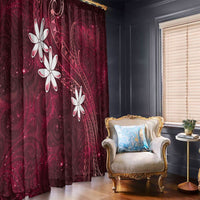 Tahiti Matarii Window Curtain Tahitian Spring Red Galaxy LT05 - Polynesian Pride