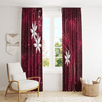 Tahiti Matarii Window Curtain Tahitian Spring Red Galaxy LT05 - Polynesian Pride