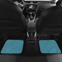 Polynesia Car Mats Hippie Blue Tribal Turtle Floral Pattern