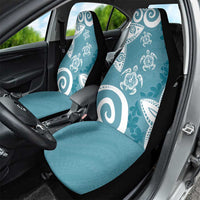 Polynesia Car Seat Cover Hippie Blue Tribal Turtle Floral Pattern LT05 - Polynesian Pride