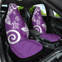 Polynesia Car Seat Cover Purple Tribal Turtle Floral Pattern LT05 One Size Purple - Polynesian Pride