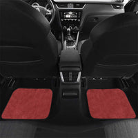 Polynesia Car Mats Red Tribal Turtle Floral Pattern