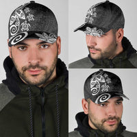 Polynesia Classic Cap Black Tribal Turtle Floral Pattern - Polynesian Pride