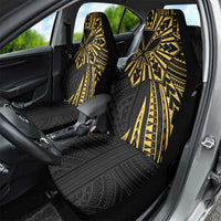 Hawaii And Philippines Car Seat Cover Kanaka Maoli With Tribal Sun Together Gold LT05 - Polynesian Pride
