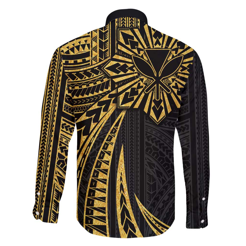Hawaii And Philippines Family Matching Mermaid Dress and Hawaiian Shirt Kanaka Maoli With Tribal Sun Together Gold LT05 - Polynesian Pride