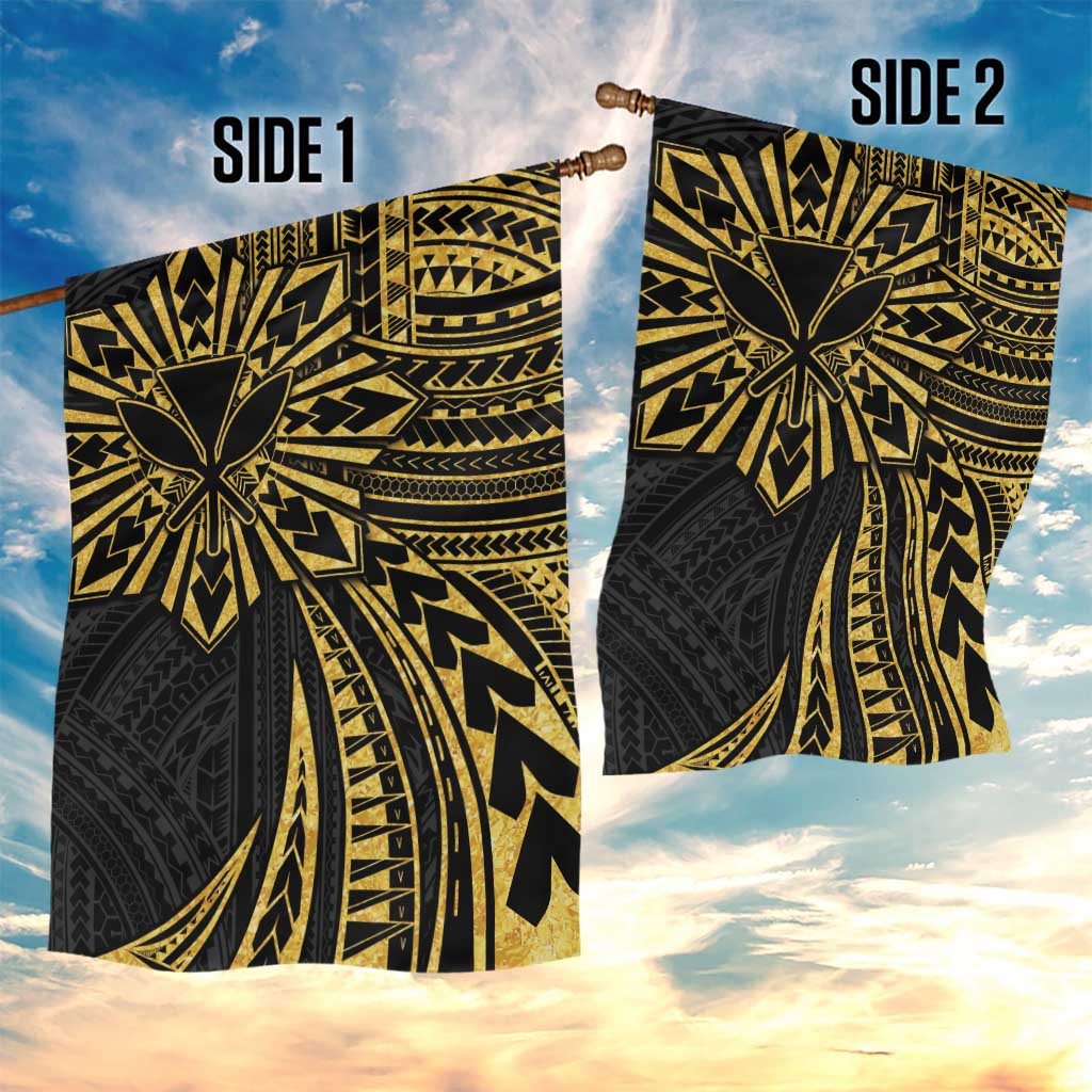 Hawaii And Philippines Garden Flag Kanaka Maoli With Tribal Sun Together Gold LT05 - Polynesian Pride