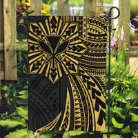Hawaii And Philippines Garden Flag Kanaka Maoli With Tribal Sun Together Gold LT05 Garden Flag Gold - Polynesian Pride