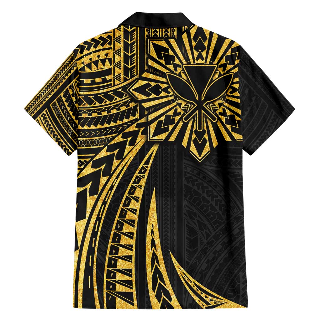 Hawaii And Philippines Hawaiian Shirt Kanaka Maoli With Tribal Sun Together Gold LT05 - Polynesian Pride