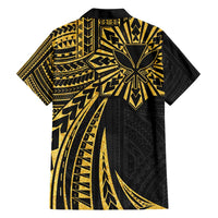 Hawaii And Philippines Hawaiian Shirt Kanaka Maoli With Tribal Sun Together Gold LT05 - Polynesian Pride