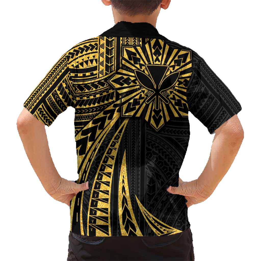Hawaii And Philippines Hawaiian Shirt Kanaka Maoli With Tribal Sun Together Gold LT05 - Polynesian Pride