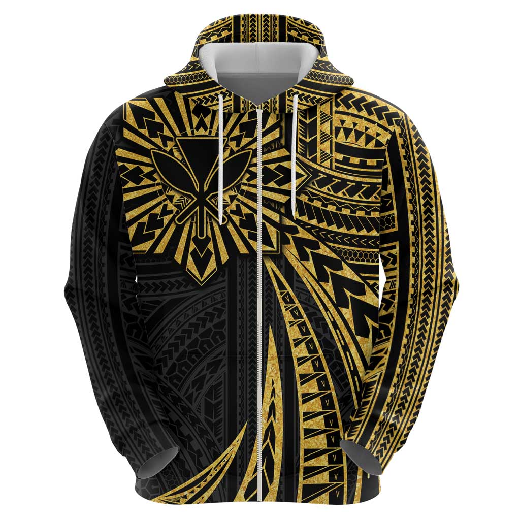Hawaii And Philippines Hoodie Kanaka Maoli With Tribal Sun Together Gold LT05 - Polynesian Pride