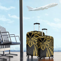 Hawaii And Philippines Luggage Cover Kanaka Maoli With Tribal Sun Together Gold LT05 - Polynesian Pride