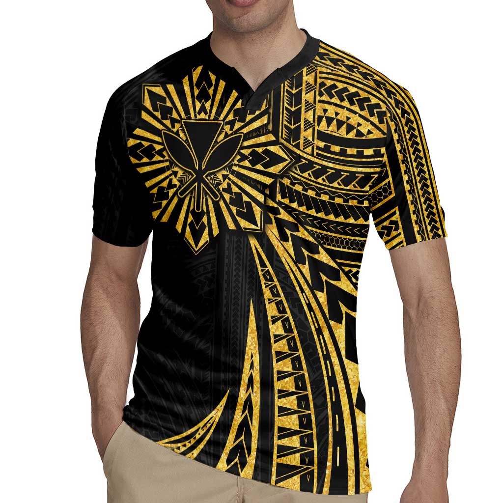 Hawaii And Philippines Rugby Jersey Kanaka Maoli With Tribal Sun Together Gold