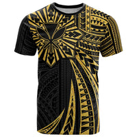 Hawaii And Philippines T Shirt Kanaka Maoli With Tribal Sun Together Gold LT05 Gold - Polynesian Pride