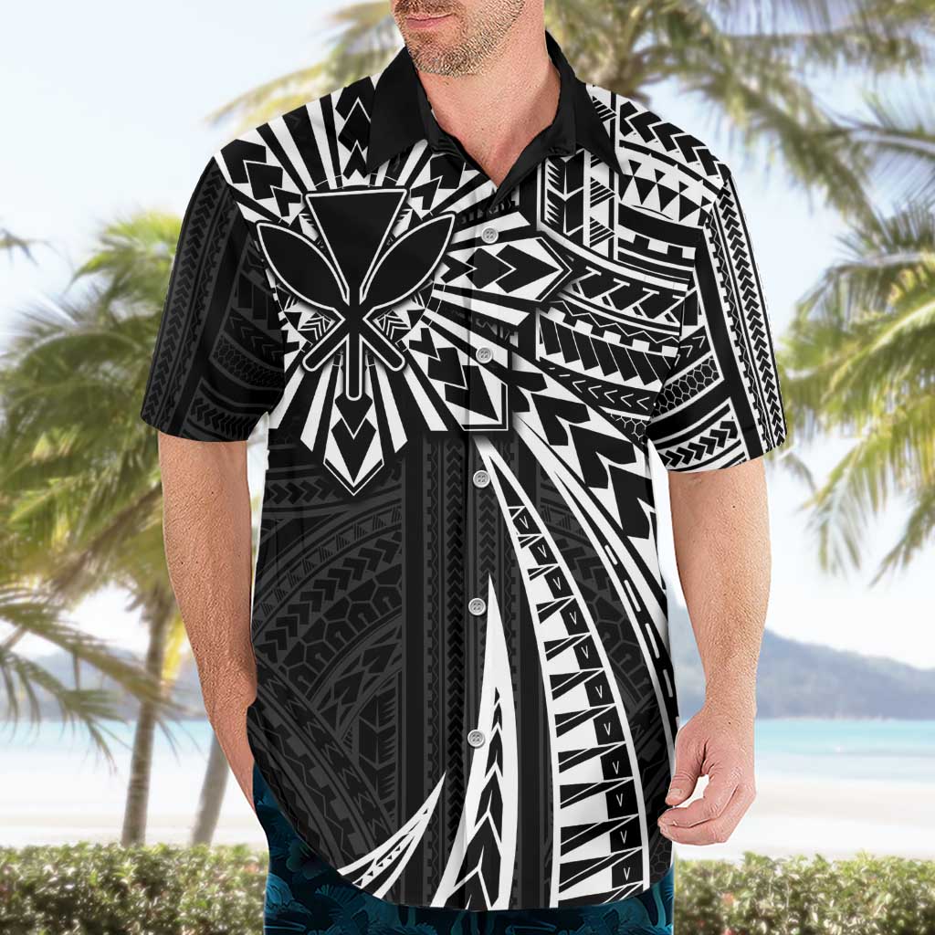 Hawaii And Philippines Hawaiian Shirt Kanaka Maoli With Tribal Sun Together Black LT05 - Polynesian Pride