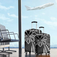 Hawaii And Philippines Luggage Cover Kanaka Maoli With Tribal Sun Together Black LT05 - Polynesian Pride